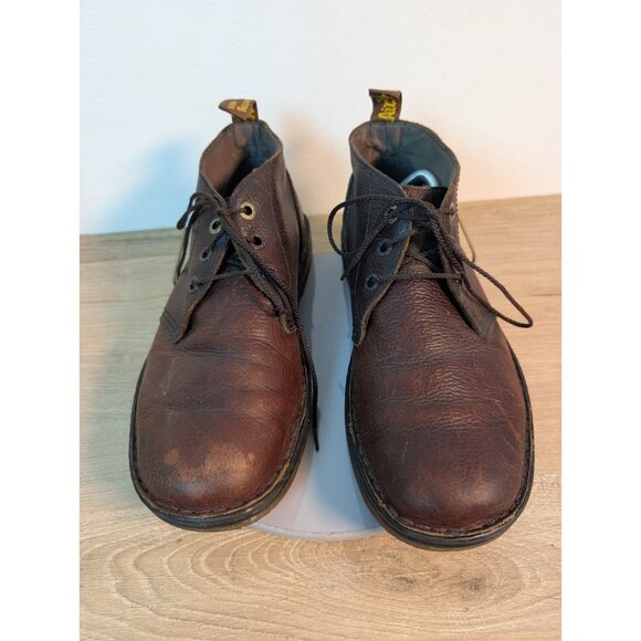 Dr Doc Martens Sussex Air Wair Chukka Boots Brown Leather AW004 Unisex Mens 11 - Picture 3 of 11